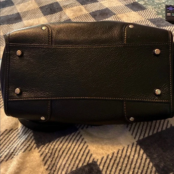 Coach Millie Satchel Handbag Black Leather Great Condition No Flaws No Smells - Picture 15 of 15